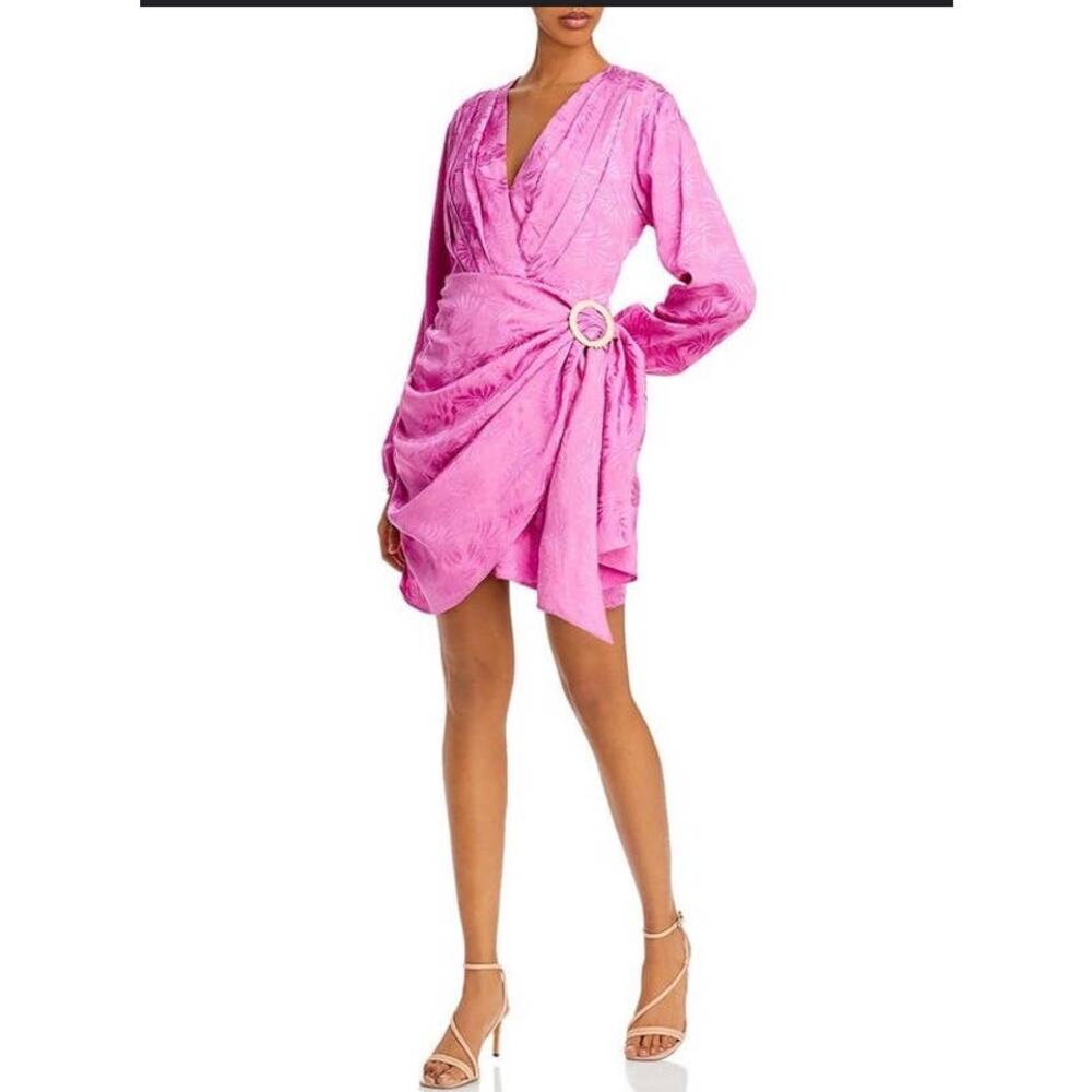 WAYF ATTINA FAUX WRAP DRESS SIZE SMALL